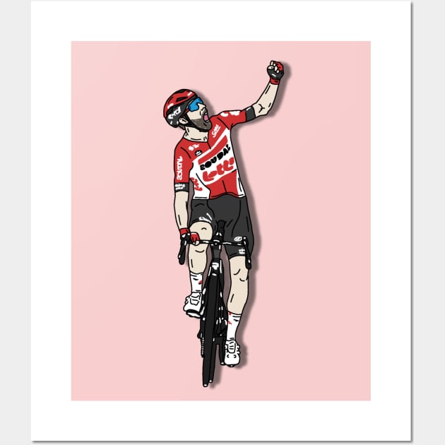 Thomas De Gendt Giro 2022 - Stage 8 Victory Wall Art by p3p3ncil